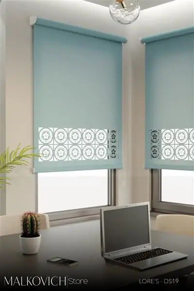 Lore'S Perde Lazer Kesim Mat Keten Stor DS19