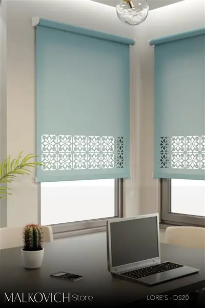 Lore'S Perde Lazer Kesim Mat Keten Stor DS20