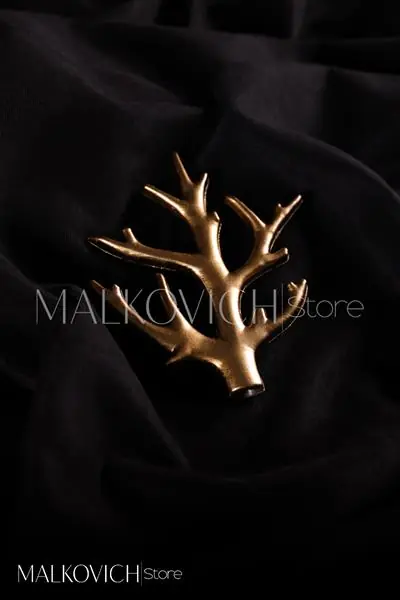 Malkovich Store Eskitme Ağaç Desenli Kol Demir Fon Perde Aksesuarı